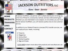 Tablet Screenshot of jacksonoutfittersllc.com